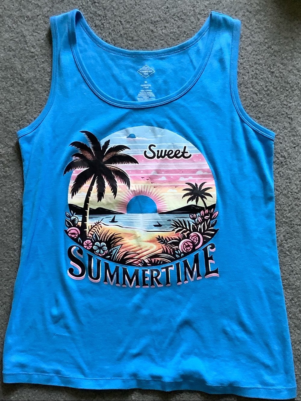 St. John's Bay Blue Essential Tank